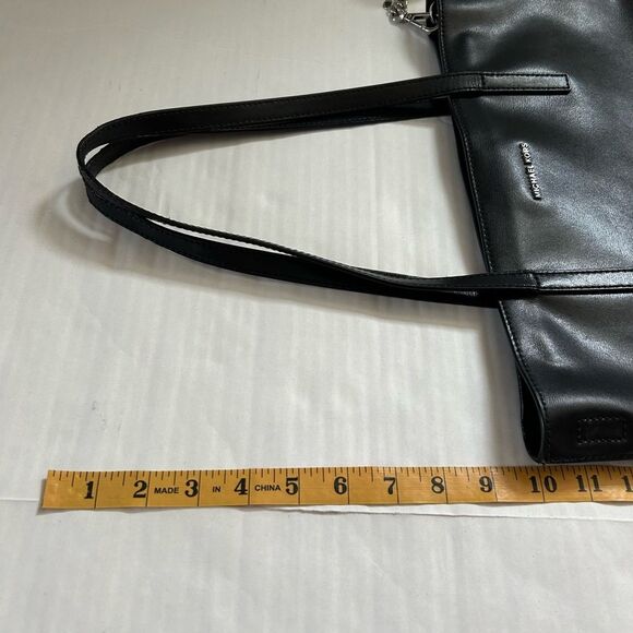 Michael Kors Emry Black Tote Bag and Jet Set Travel Wallet and Charm Lot - Picture 10 of 13